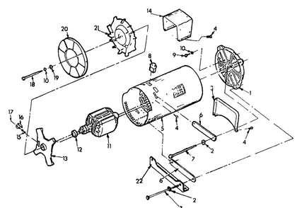 Generator Diagram and Parts List for 9185-0-T40004  Briggs and Stratton Generator